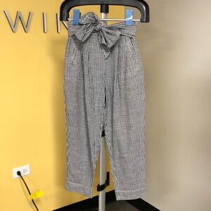 Anthropologie Pleated Gingham Pants
